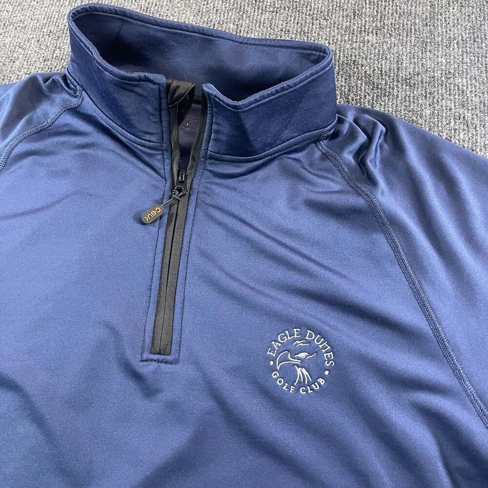 CBUK Eagle Dunes Golf Club Navy Blue 1/4 Zip Pullover Jacket Size L